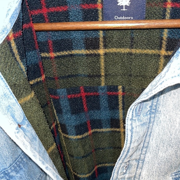 Vintage Fleece Quilted Denim Shirt - Picture 4 of 12